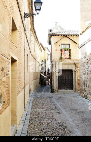 TOLEDO - SPANIEN - Feb 20, 2019: Toledo ist eine Stadt und Gemeinde im Zentrum Spaniens befindet; sie ist die Hauptstadt der Provinz Toledo sowie der autonomen Stockfoto