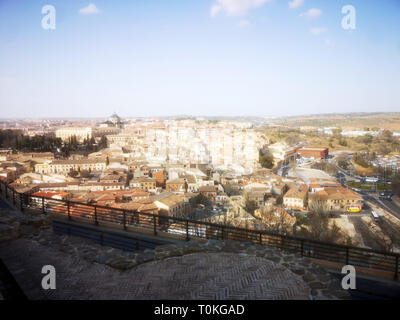TOLEDO - SPANIEN - Feb 20, 2019: Toledo ist eine Stadt und Gemeinde im Zentrum Spaniens befindet; sie ist die Hauptstadt der Provinz Toledo sowie der autonomen Stockfoto