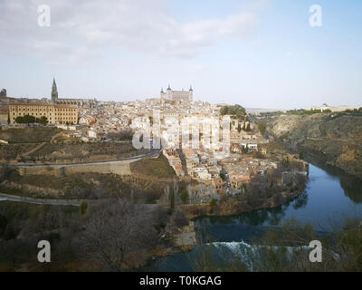 TOLEDO - SPANIEN - Feb 20, 2019: Toledo ist eine Stadt und Gemeinde im Zentrum Spaniens befindet; sie ist die Hauptstadt der Provinz Toledo sowie der autonomen Stockfoto