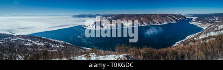 Baikalsee im Winter, Russland Stockfoto