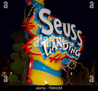 Seuss Landing in den Universal Studios in Orlando, Florida, USA Stockfoto