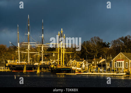 Mystic Seaport Mystic, Connecticut, USA Stockfoto