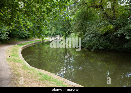 73171 Canal an Turnerwood Schlössern. Stockfoto