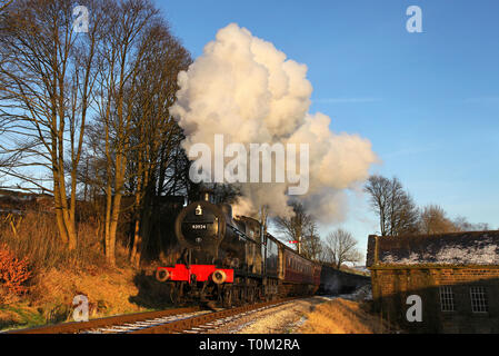 43924 Köpfe weg von oakworth auf der KWVR Stockfoto