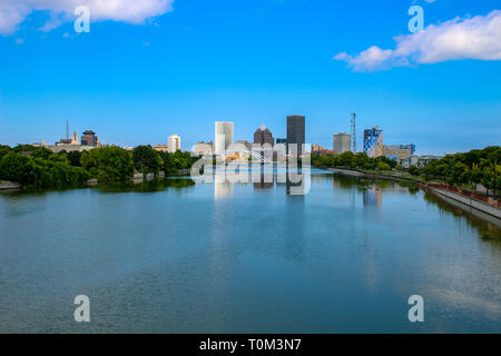 Skyline von Rochester New York Stockfoto