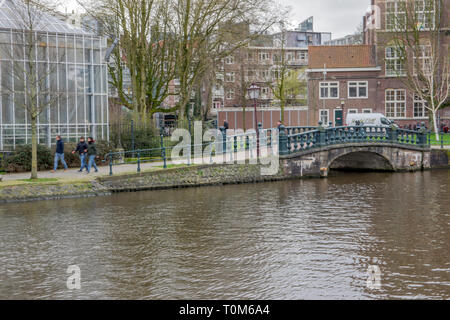 Hortus Botanicus Gebäude in Amsterdam Die Niederlande 2019 Stockfoto