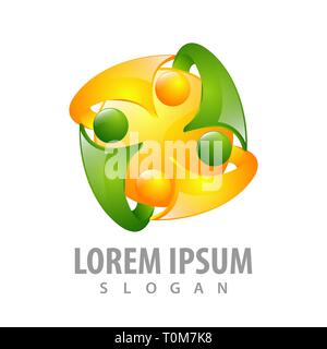 Die Menschen zahlen Charakter Konzept Design. Symbol grafische Vorlage element Stock Vektor