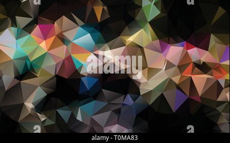 Low Poly Formen, Multicolor polygonalen Hintergrund, Kristalle, Dreiecke, Mosaik, Kreativ Origami Tapeten, Vorlagen vektor design Stock Vektor