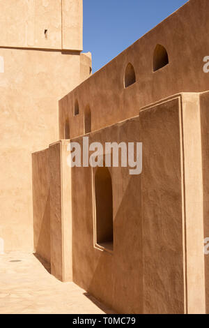 Detail der Jabrin fort im Oman Stockfoto