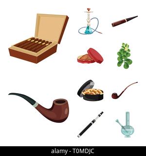 Zigarre, Hookah, Schnupftabak, Blätter, Rohr, Kauen, elektronische, Box, Shisha, Mundstück, Lieferung, Blatt, retro, Sucht, Filter, Bong, Paket, Bar, Halter, Landwirtschaft, Holz, Papier, Pack, Zubehör, klassische, runde, botanischen, Drogen, Zigaretten, Tabak, Gesundheit, Nikotin, Rauchen, Statistiken, verweigern, Stop, anti, Gewohnheit, Set, Vector, Icon, Illustration, isoliert, Sammlung, Design, Element, Grafik, Zeichen, Cartoon, Farbe Vektor Vektoren, Stock Vektor
