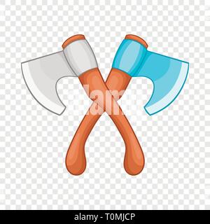 Achsen-Symbol im Cartoon-Stil gekreuzt Stock Vektor