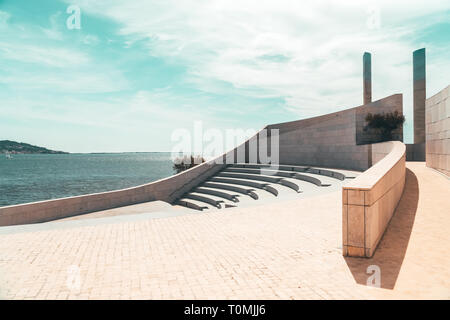 Minimalismus Sitze und Treppen der modernen Amphitheater aus Marmor Stockfoto