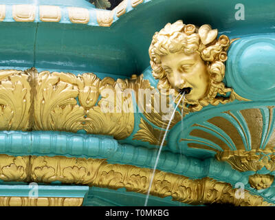 Detail des wiederhergestellten Ross Brunnen in West Princes Street Gardens Edinburgh Schottland Stockfoto