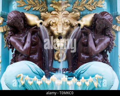 Detail des wiederhergestellten Ross Brunnen in West Princes Street Gardens Edinburgh Schottland Stockfoto