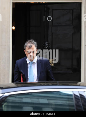 Geschäftsführer Julian Smith in Downing Street, London. Stockfoto