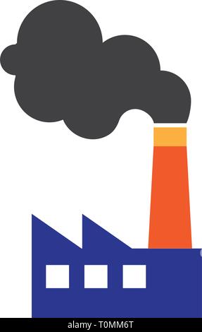 Factory - Symbol Vorlage Stock Vektor