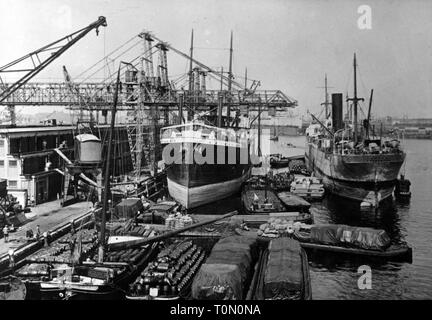 Geographie/Reisen, Niederlande, Amsterdam, Hafen, Aussicht, 1913, Additional-Rights - Clearance-Info - Not-Available Stockfoto