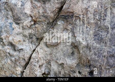 Detaillierte Nahaufnahme, Oberfläche aus Granit und Beton Wände und Böden Stockfoto