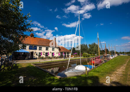 Hickling; Boot Inn; Norfolk, Großbritannien Stockfoto