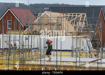 Wohnungen in Kent, im Süden von England gebaut wird als Gehäuse Krise greift Großbritannien. Stockfoto