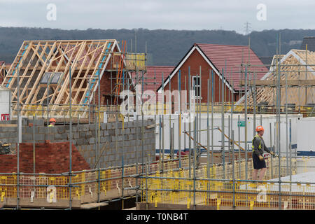 Wohnungen in Kent, im Süden von England gebaut wird als Gehäuse Krise greift Großbritannien. Stockfoto