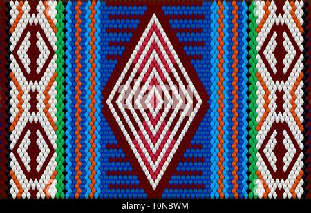 Die traditionelle Ornament der Bewohner des Ostens und der Arabischen Welt, in der die reichen Farben viel Glück und Wohlstand anzuziehen. Stock Vektor