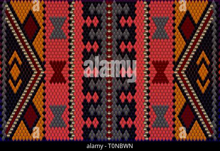 Die traditionelle Ornament der Bewohner des Ostens und der Arabischen Welt, in der die reichen Farben viel Glück und Wohlstand anzuziehen. Stock Vektor