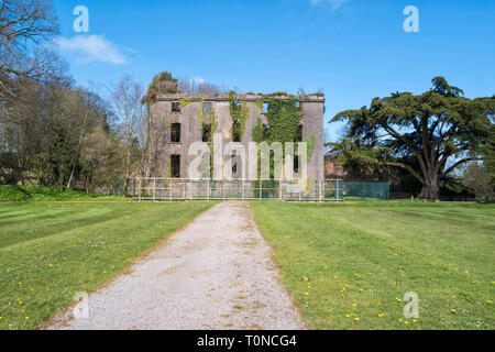 Die Reste von Woodstock House in Birr Co Kilkenny, Irland Stockfoto