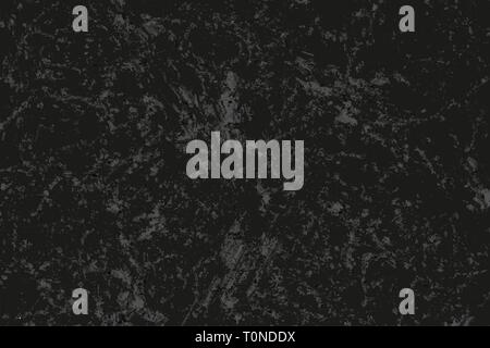 Abstrakte Dunkelgrau grunge Textur auf Schwarz Stock Vektor
