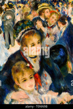 Pierre Auguste Renoir, Detail von Tanz an Le Moulin de la Galette, Malerei, 1876 Stockfoto