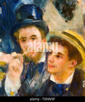 Pierre Auguste Renoir, Detail von Tanz an Le Moulin de la Galette, Malerei, 1876 Stockfoto