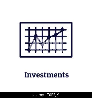 Ruhestand Investitionen/Dividenden, Investmentfonds, IRA Icon Set Stock Vektor
