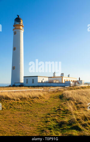 Scheunen Ness Leuchtturm in der Nähe von Dunbar Schottland. Stockfoto
