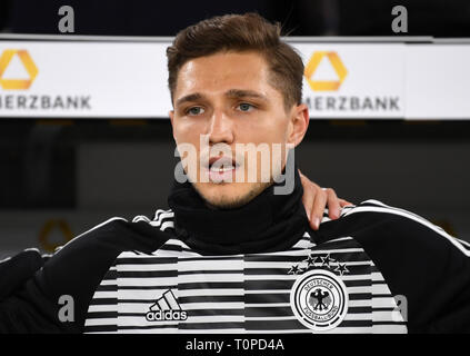 20. März 2019, Niedersachsen, Wolfsburg: Fussball: Länderspiel Deutschland - Serbien in der Volkswagen Arena. Deutschlands Niklas Stark. Foto: Swen Pförtner/dpa Stockfoto