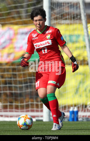 AGF Feld, Tokio, Japan. 21 Mär, 2019. Runa Konomi (JEF Damen), 21. MÄRZ 2019 - Fußball: 2019 Plenus Nadeshiko League Division 1 zwischen Nippon TV Beleza 3-1 JEF United Ichihara Chiba Damen an AGF Feld, Tokio, Japan. Credit: YUTAKA/LBA SPORT/Alamy leben Nachrichten Stockfoto