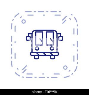 Abbildung: Airport Bus Symbol Stockfoto