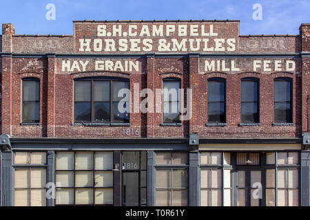 Shockoe Bottom Architektur. Stockfoto