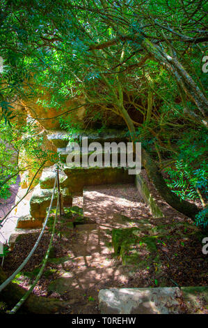 Lithica Entdeckung. Unglaublichen Garten. Menorca Spanien Stockfoto