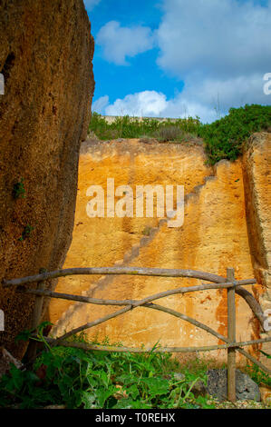 Lithica Entdeckung. Unglaublichen Garten. Menorca Spanien Stockfoto