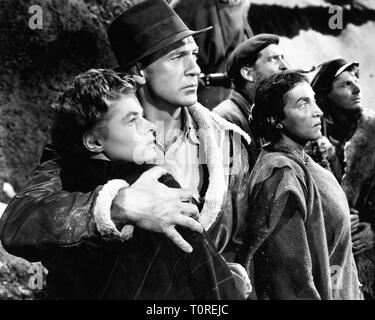 Ingrid Bergman als Maria Gary Cooper als Robert Jordan Katina Paxinou als Pilar, für wen die Glocke läutet 1943 Regisseur Sam Wood Roman Ernest Hemingway Drehbuch Dudley Nichols Paramount Pictures Stockfoto