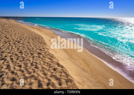 Platja de Cavet in Cambrils Tarragona an der Costa Dorada in Katalonien Stockfoto