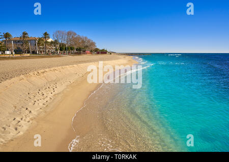 Platja de Cavet in Cambrils Tarragona an der Costa Dorada in Katalonien Stockfoto