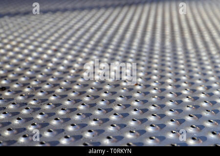Aluminium metall gitter Hintergrund mit Kopie Platz für Text und Grafiken Stockfoto