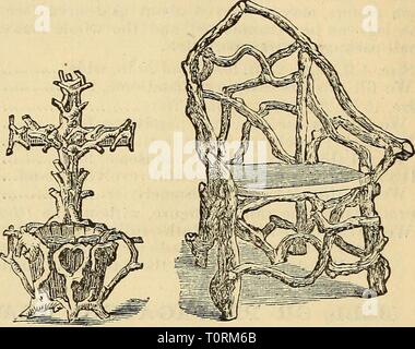 Beschreibende Dreer Katalog von Glühbirnen, beschreibenden Katalog Dreer von Blumenzwiebeln, Pflanzen usw. mit Wegbeschreibungen für die Kultur und das Management der knolligen Wurzeln dreersdescriptiv 1878 henr Jahr: 1878 hängende Körbe,, in verschiedenen Größen und Mustern. Kreuz, mit Topf, für Ivy. Sessel, in verschiedenen Mustern. Stockfoto