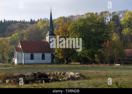 Holz- bauten Kirche in das deutsche Dorf Elend Stockfoto