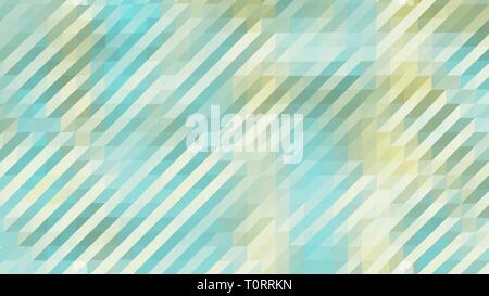 Cyan und Gelb Low Poly Dreiecke Diagonal Abstrakt Hintergrund Stockfoto