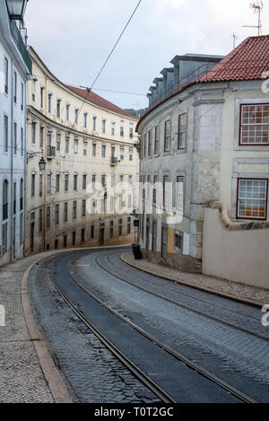 Die Straße in Lissabon, Portugal Stockfoto