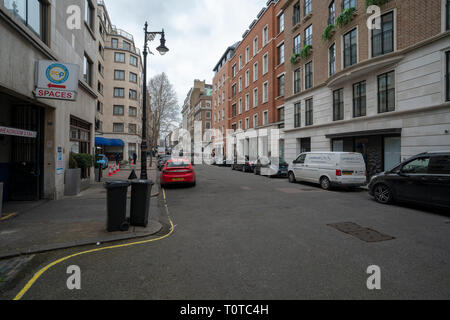 Graue Feder Nachmittag auf Arlington Street, St James's, London im Vereinigten Königreich Stockfoto