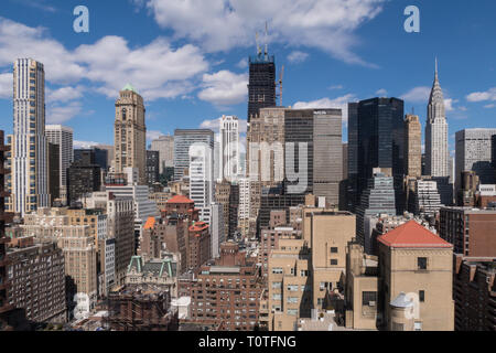 Skyline von Midtown Manhattan, NYC Stockfoto