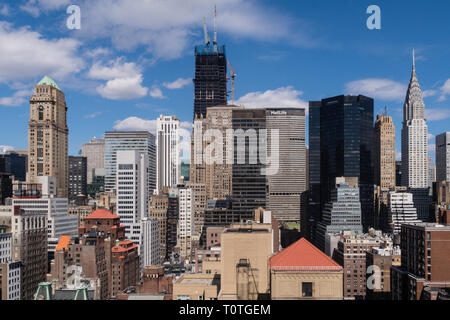 Skyline von Midtown Manhattan, NYC Stockfoto